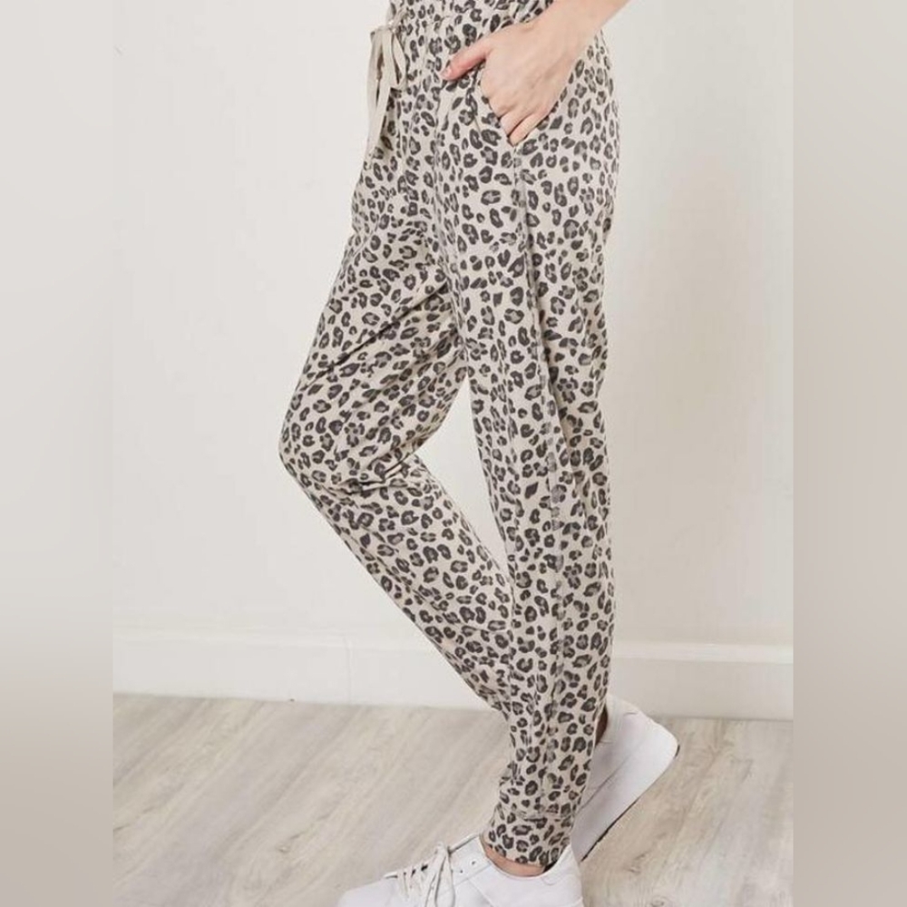 Aerie Leopard Print Joggers